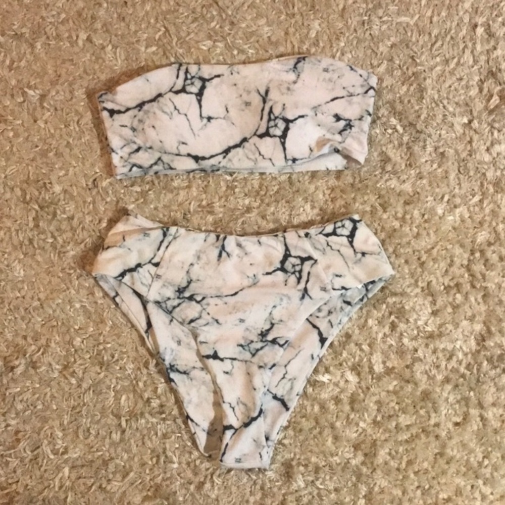 Marble bikini Zaful